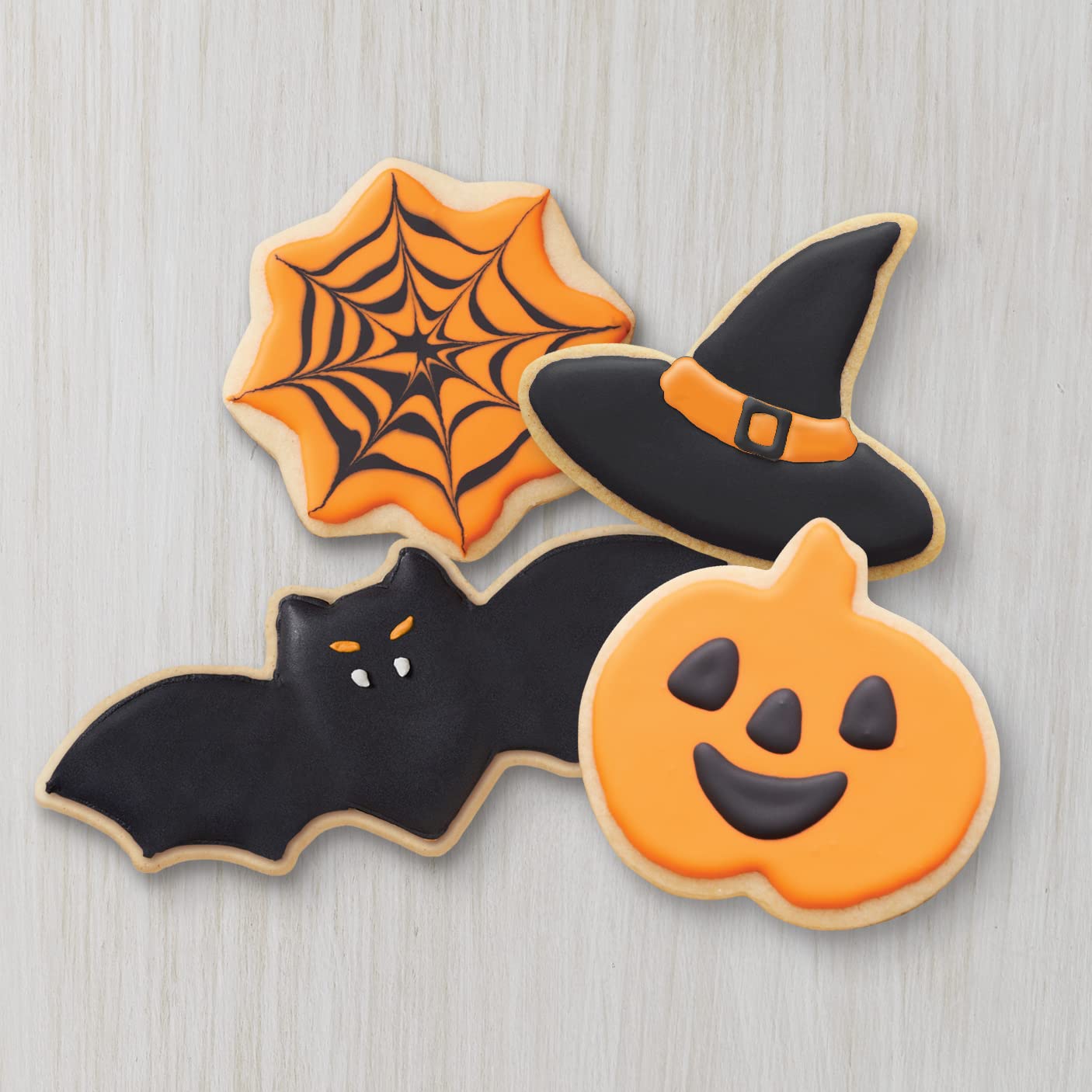 Wilton Black and Orange Cookie Icing Set, 2-Piece