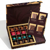 Gourmet Chocolate Gift Box | Mothers Day Assorted Chocolate Box with Strawberry, Caramel, Hazelnut & Fudge Flavors | Premium Candy Gift Set