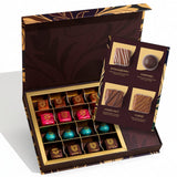 Gourmet Chocolate Gift Box | Mothers Day Assorted Chocolate Box with Strawberry, Caramel, Hazelnut & Fudge Flavors | Premium Candy Gift Set