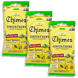 Seasonal Original Chimes Ginger Chews Meyer Lemon Chewy Candy, 1.5 Oz (Pack of 3)