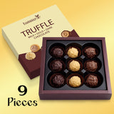 Mothers Day Chocolate Truffles Gift Box 9 Count, Ideal Assorted Chocolate Gift Box for Mothers Day, Anniversary, Birthday and Special Occasions