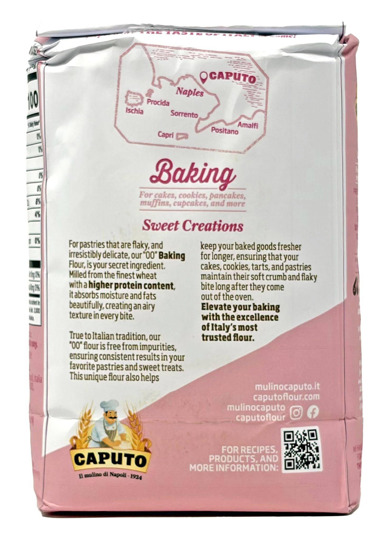 Antimo Caputo Baking (Pasticceria Pastry) 00 Flour 2.2 Pound Bag - For Desserts & Shortbreads - From Italy Type 00 Wheat (Pack of 4)