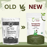 Organic Way Sarsaparilla/Anantamul Root (Hemidesmus indicus) Powder - Herbal Tea | USDA & Kosher Certified | Vegan, Non GMO & Gluten Free | Resealable