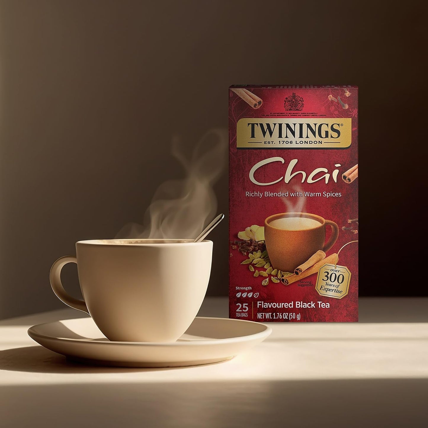 Twinings Chai Tea Bags, 25/Box (TNA51730)