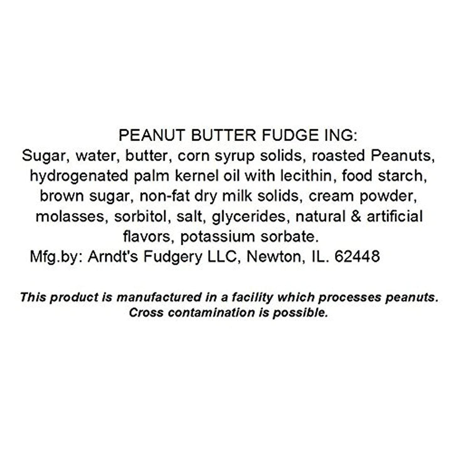 The Amish-Buggy Creamy Fresh Made 7 Pound Slabs Fudge (Peanut Butter)