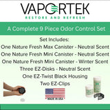 Vaportek Fresh & EZ Combo Pack, Home, Small Business and Industrial Odor Control