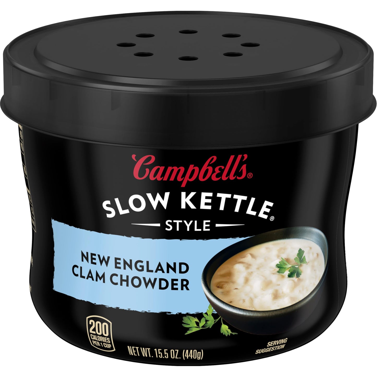 Campbell's Slow Kettle Style New England Clam Chowder, 15.5 oz. Tub