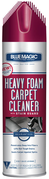 Blue Magic Heavy Foam Carpet Cleaner w/Stain Guard - 22 Ounce