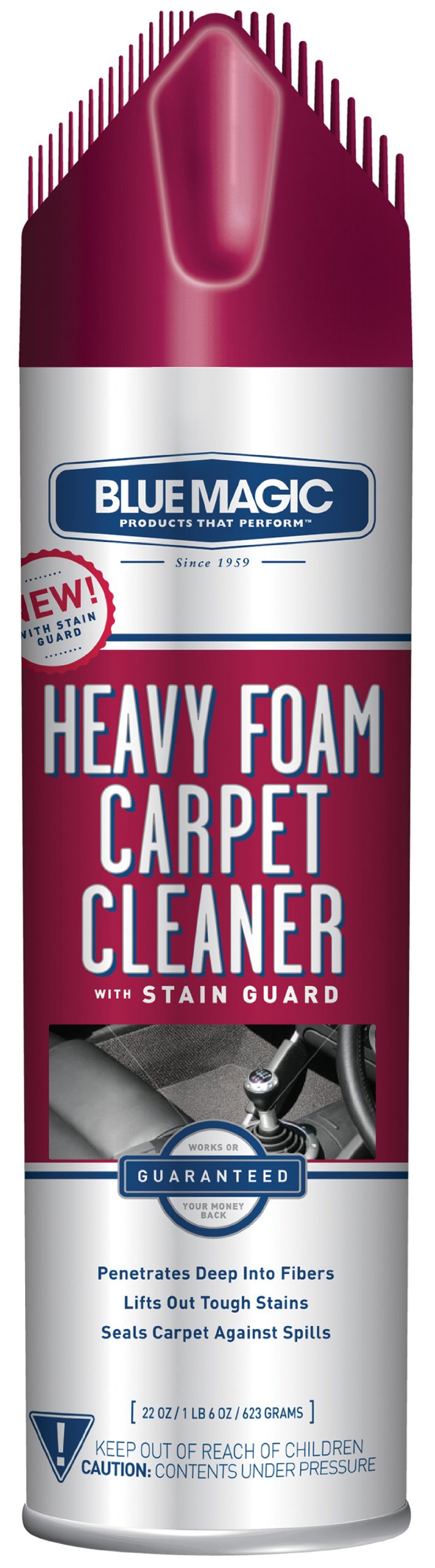 Blue Magic Heavy Foam Carpet Cleaner w/Stain Guard - 22 Ounce