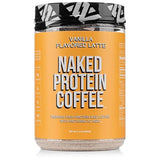 NAKED Vanilla Latte Protein Coffee - Premium Colombian Iced Coffee Protein Shake Drink, Delicious Keto Friendly and Gluten Free, 17 Servings