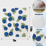 WeaChallengers Kitchen Towels Swedish Dishcloths - 6 Count Reusable Paper Towels, Ultra Absorbent Odor Free Eco Friendly Biodegradable Cleaning Rags