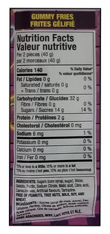 Huer Fast Food Favorites Gummies, Late Night Snack Gummy Candy - 77g/2.7 oz