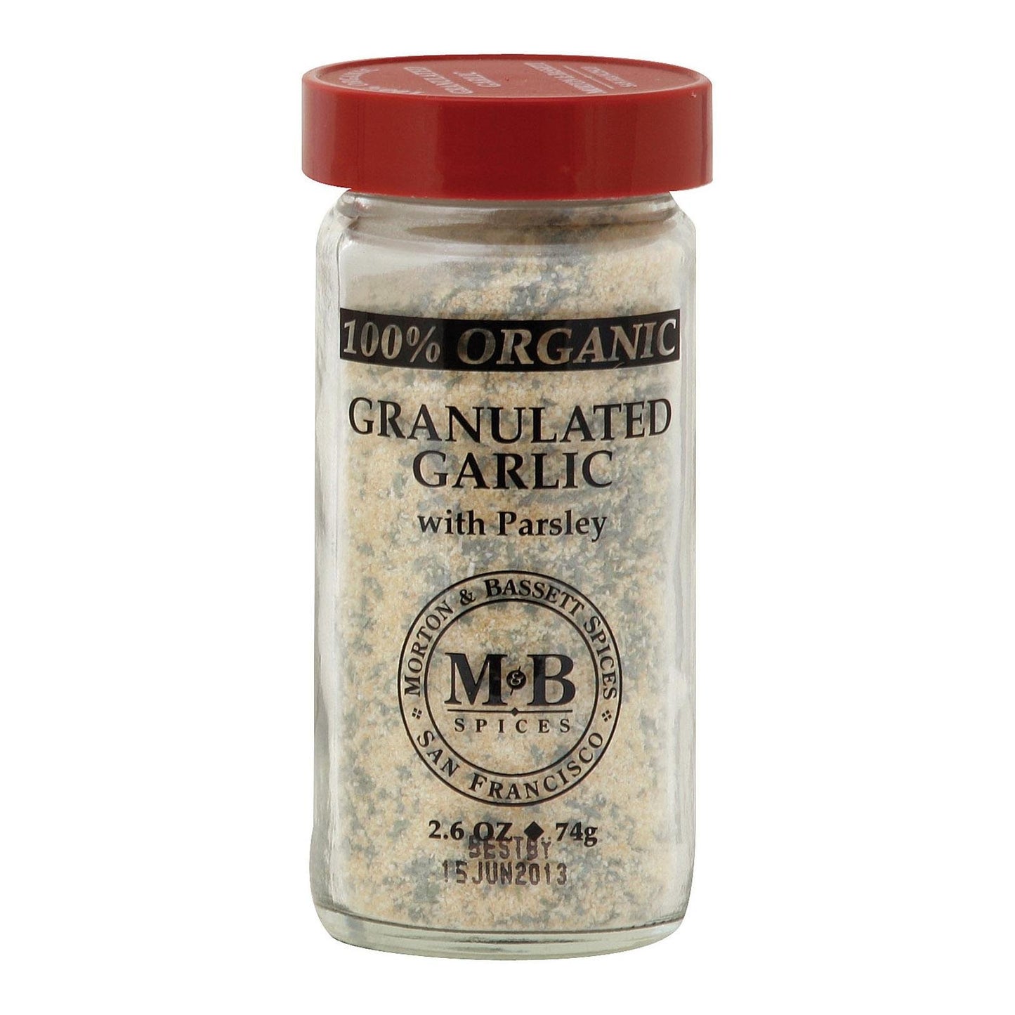 Morton & Basset Spices, Granulated Garlic with Parsley, 2.6 Ounce (Pack of 3)
