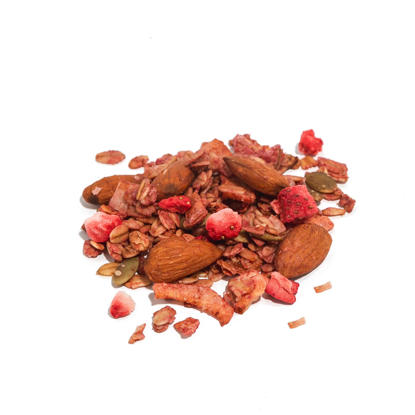 True California Strawberry Granola (1 LB) Gluten Free, Non-GMO, Clean-Label Ingredients - Plant-Based, Vegan - Made with Almonds, Coconut, Walnuts