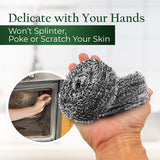 Stanley Home Products Stainless Steel Scrubbers - Rust Resistant Sponge for Pots, Pans, Grills, Ovens, Sinks and Tools - Metal Scrubbers for Kitchen