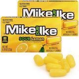 Mike and Ike Sour Lemon Candy, 2 Pack of Candy Boxes 0.78OZ Each, Ideal Mike and Ike Candy for Your Favorite Films, Perfect Candy for Sharing