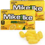 Mike and Ike Sour Lemon Candy, 2 Pack of Candy Boxes 0.78OZ Each, Ideal Mike and Ike Candy for Your Favorite Films, Perfect Candy for Sharing
