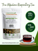 Alkaline Respiratory Tea - 100% Wildcrafted Herbs for Lung & Respiratory Support | Immune Boost & Detox | 4 oz Loose Leaf