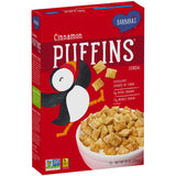Barbara's Puffins Cinnamon Cereal, Non-GMO, Vegan, 10 Oz Box (Pack of 12)