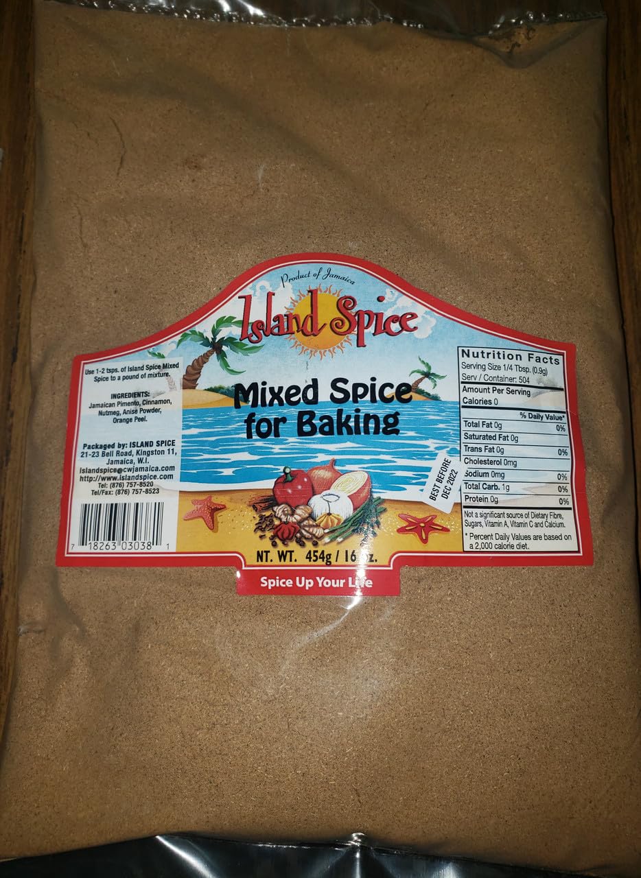 Island Spice Jamaica Mixed Spice for Baking-454g