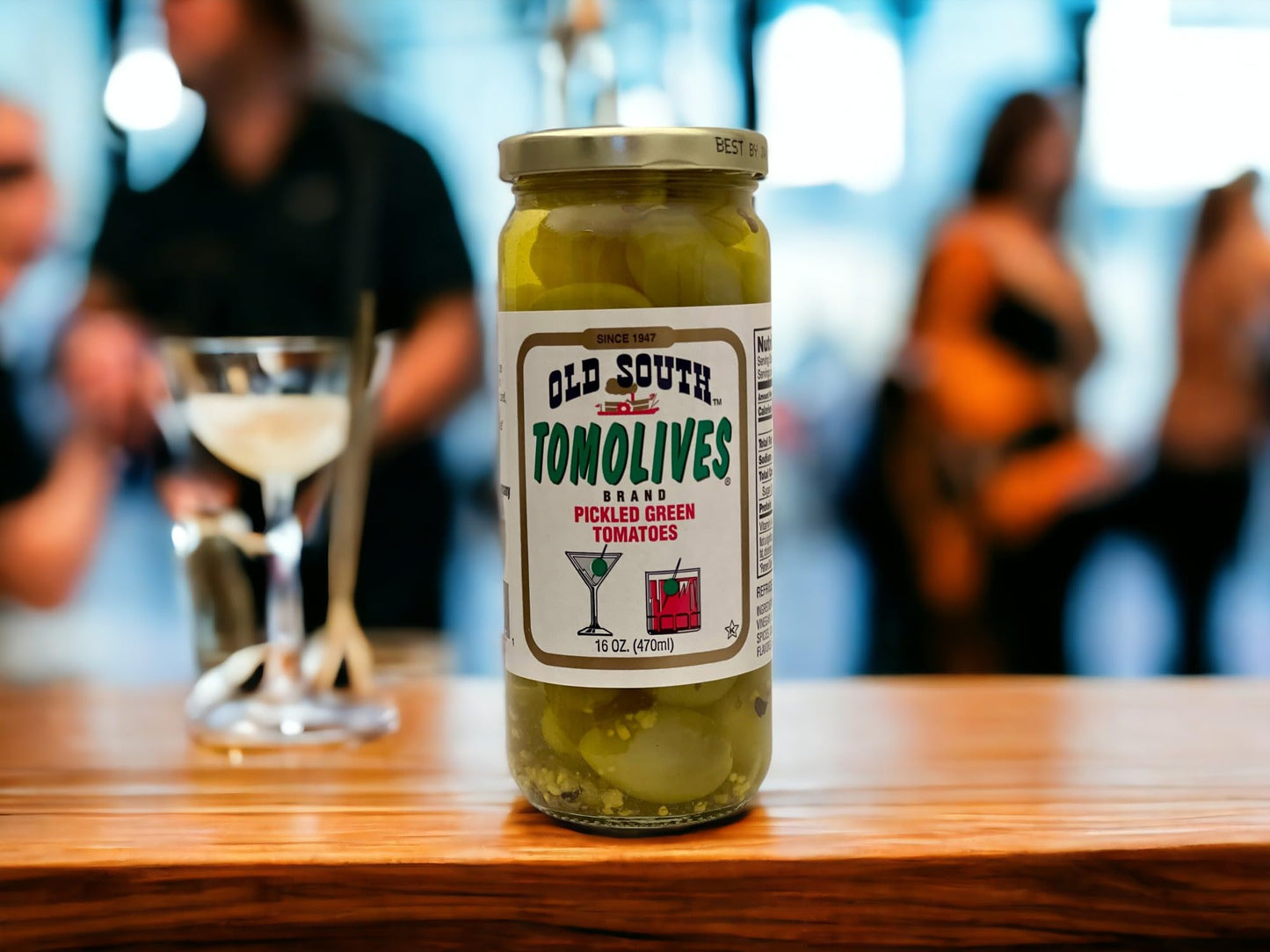 Old South Tomolives Pickled Green Tomatoes, 16 Ounce (Pack of 1)
