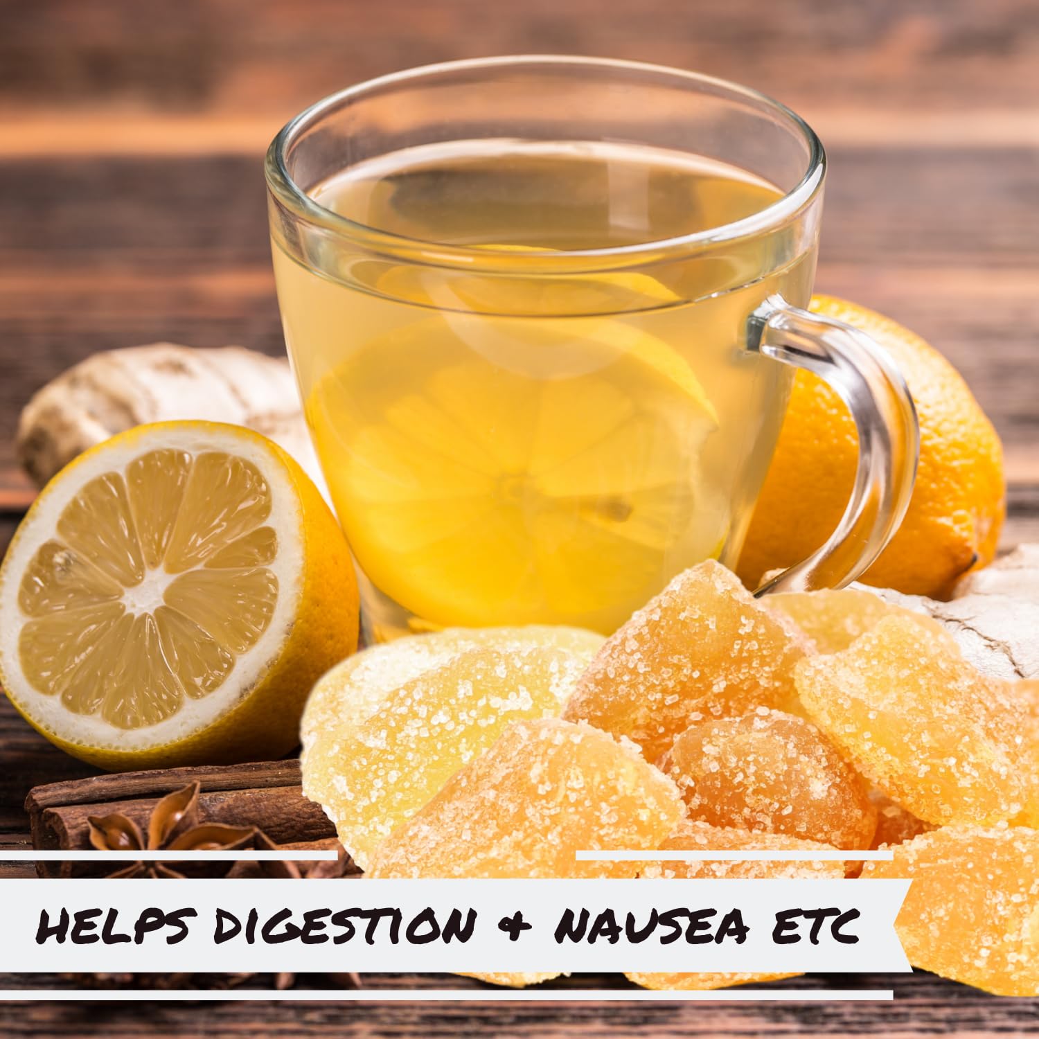 Crystallized Ginger Chunks by It's Delish, 5 Lbs Bulk | Candied Dried Ginger Fruit Chews Natural Candy, Ginger Root with Sugar Crystals, Unsulphured