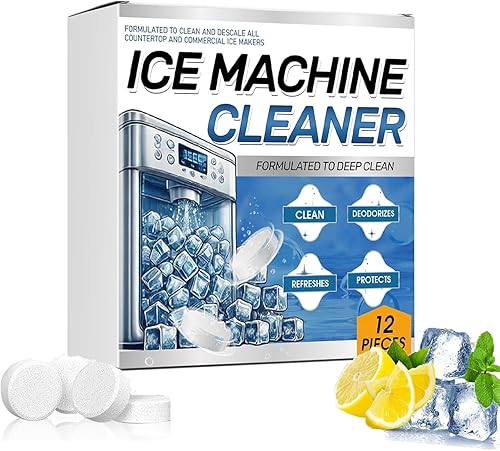 F FENG PEI Ice Machine Cleaner Maker Descaler - Compatible with Opal, Frigidaire, GE Profile, Kitchenaid, Nickel Safe Scale Remover for Countertop