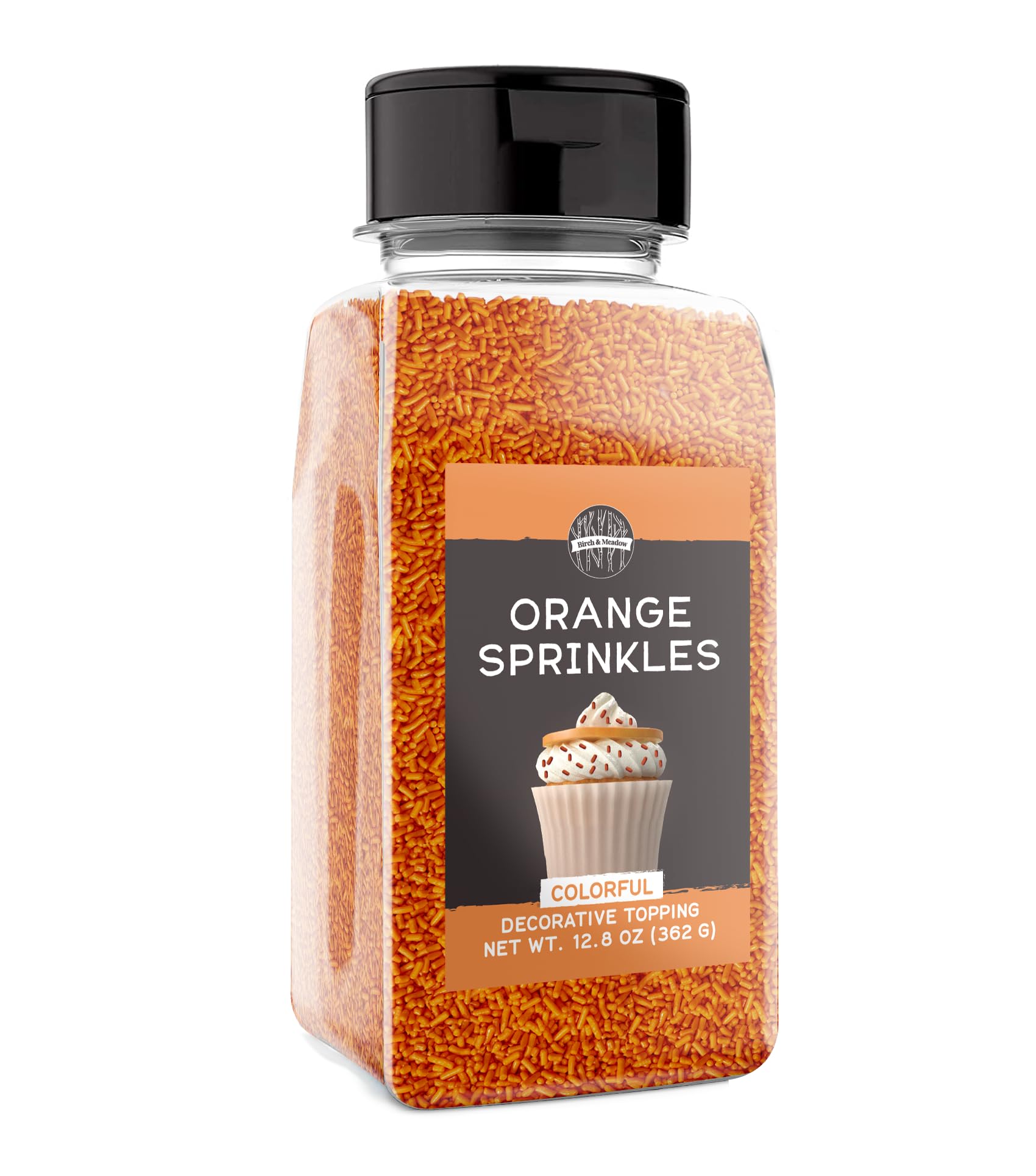 Birch & Meadow Orange Sprinkles, 12.8 oz, Decorative & Fun
