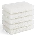 Non-Scratch Nylon scrubbing pad Replacement Scrubber, White 5 Pack 5.5 * 3.15 inch