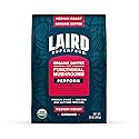Laird Superfood Peruvian Medium Roast Coffee with Functional Mushrooms, Certified Organic Peruvian Ground Coffee Beans, Gluten-Free, Dairy-Free