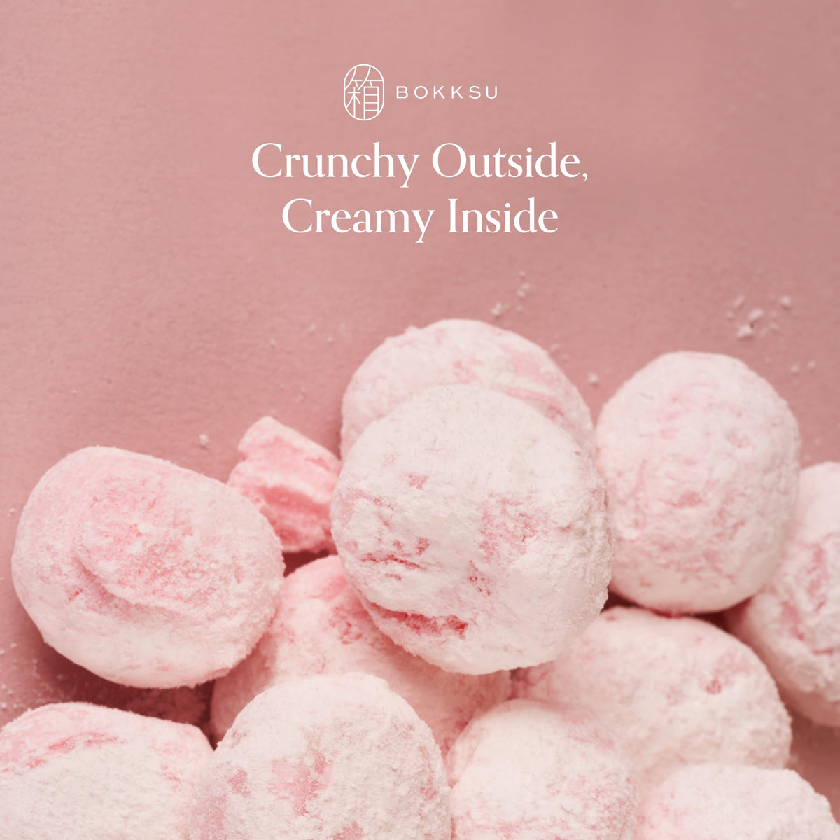 Bokksu White Strawberry Candy Bites - 3-Pack Freeze-Dried Strawberry Candies Infused with White Chocolate, Crunchy, Melt in Your Mouth, Bite-Sized