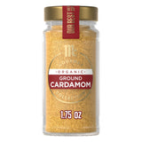 McCormick Gourmet Collection Cardamom, Ground, Organic, Non GMO, Our Best Herbs & Spices, Sweet, Lemony Taste & Enticing Aroma, Enhance Cakes