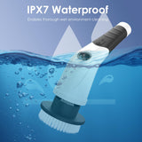 Cordless Electric Spin Scrubber, IPX7 Waterproof Rechargeable Power Cleaning Brush with 4000mAh Battery, 210min Runtime, 7 Brush Heads, 3 Adjustable