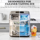 Bellaluce Ice Machine Cleaner Tablets, 32 Effervescent Descaling Tabs, Nickel Safe Cleaner for Countertop, Nugget, Portable & Commercial Ice Makers
