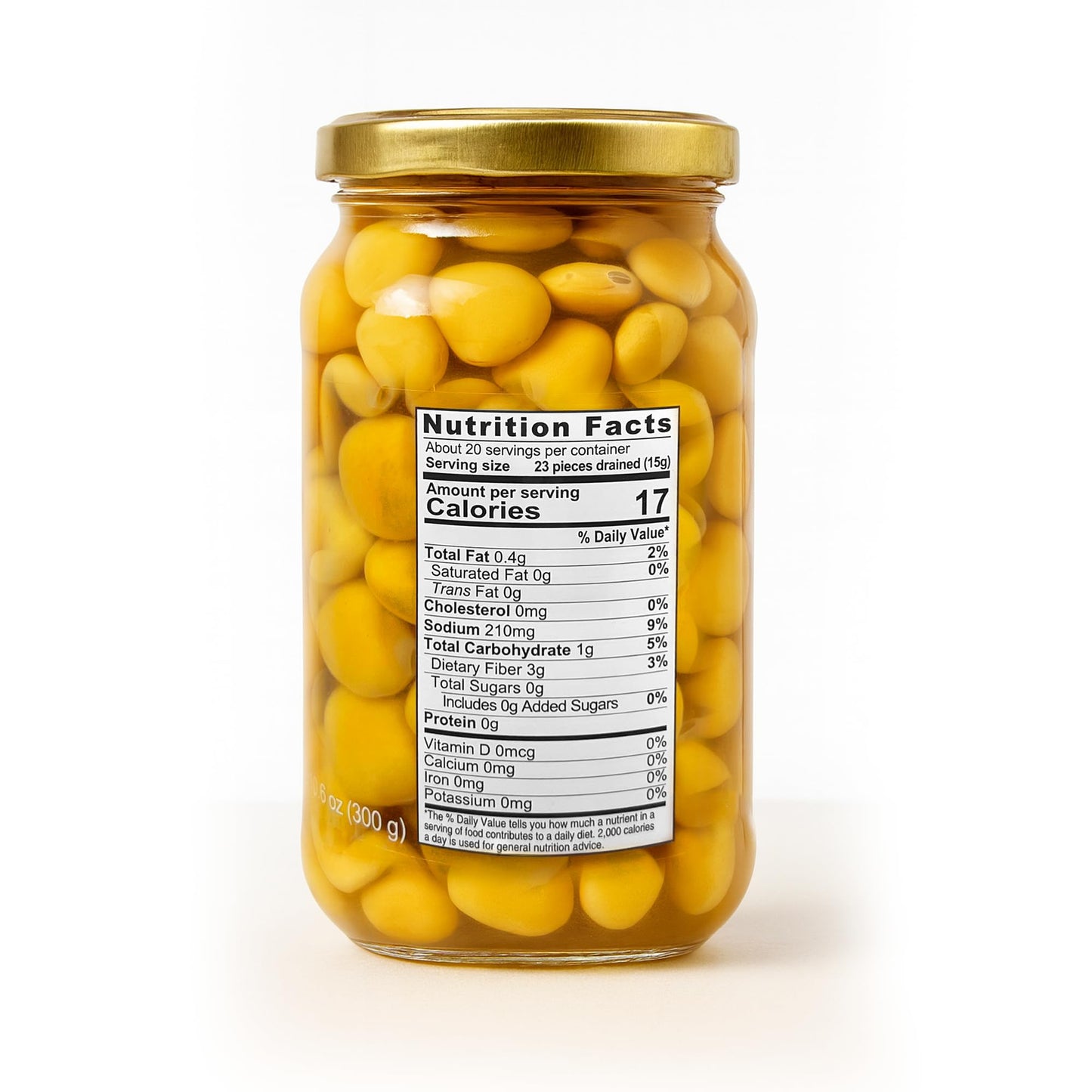 Sanniti Italian Lupini Beans Jar, 18.7 oz (Pack of 2)