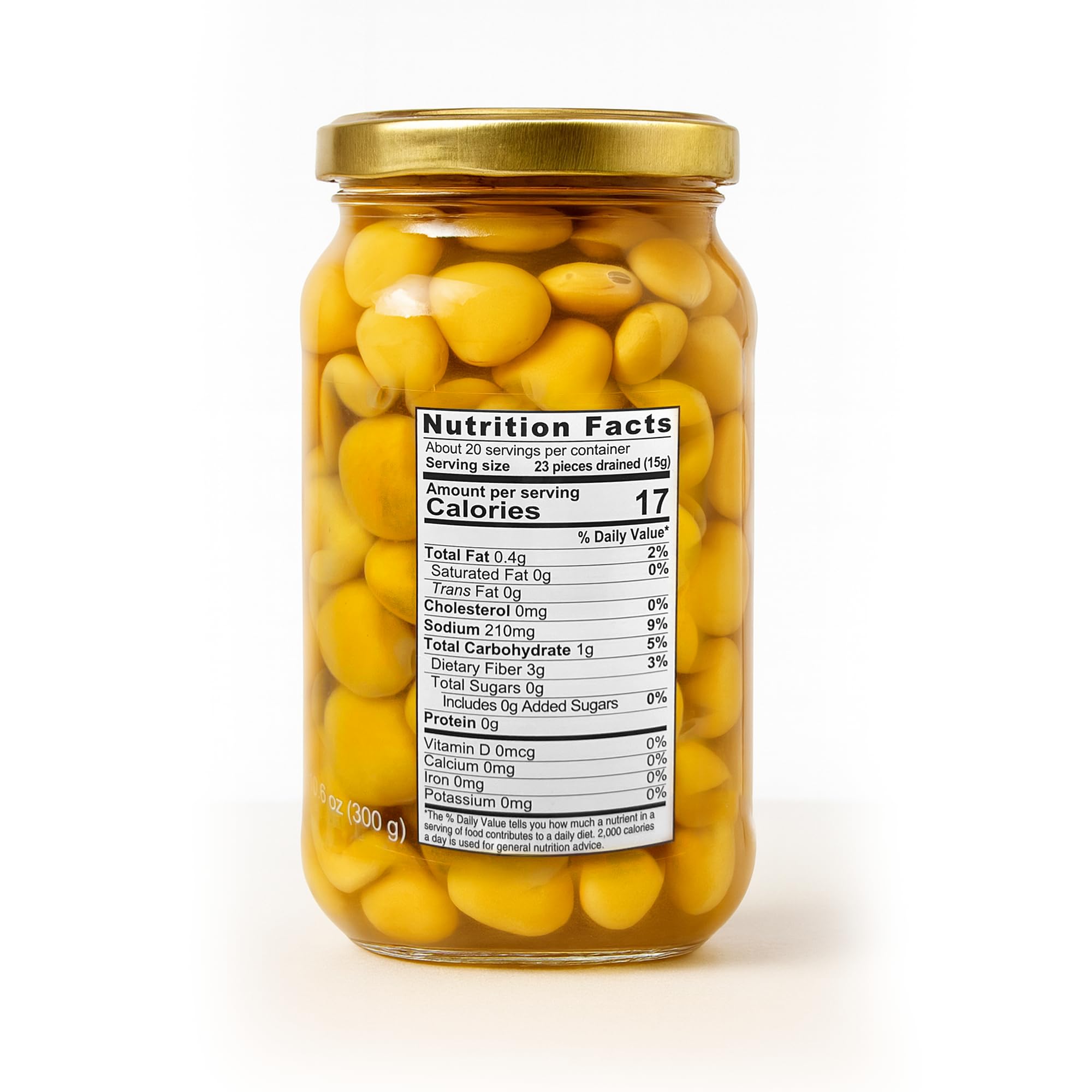 Sanniti Italian Lupini Beans Jar, 18.7 oz (Pack of 2)