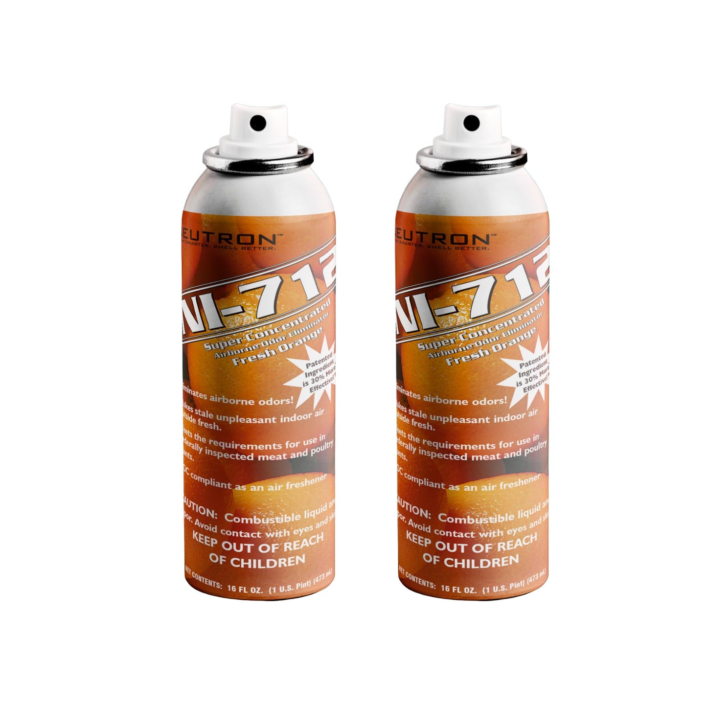 NI-712 Odor Eliminator, Orange Continuous Spray -2 Pack