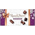 RUSSELL STOVER Christmas Assorted Caramels in Milk & Dark Chocolate Candy Gift Box, 9 oz.