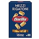 Barilla Mezzi Rigatoni Pasta, 16 oz. Box - Non-GMO, Made with Durum Wheat Semolina - Kosher Certified