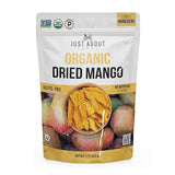 Dried Mango Slices - Juicy & Delicious, No Added Sugar, Non-GMO, Healthy Snack, Bulk Resealable Bag, 1 lb. Just About Foods Single Ingredient