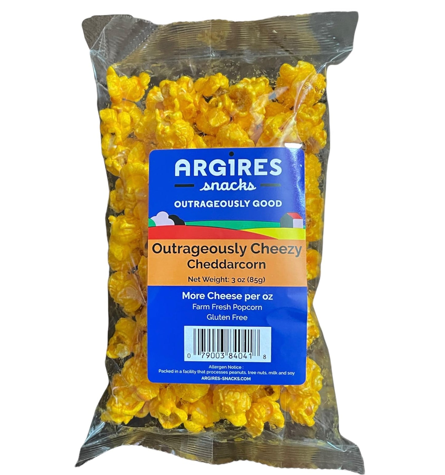 Argires Chicago 9 pack Gourmet Cheddar Cheese Popcorn 3 oz Bags