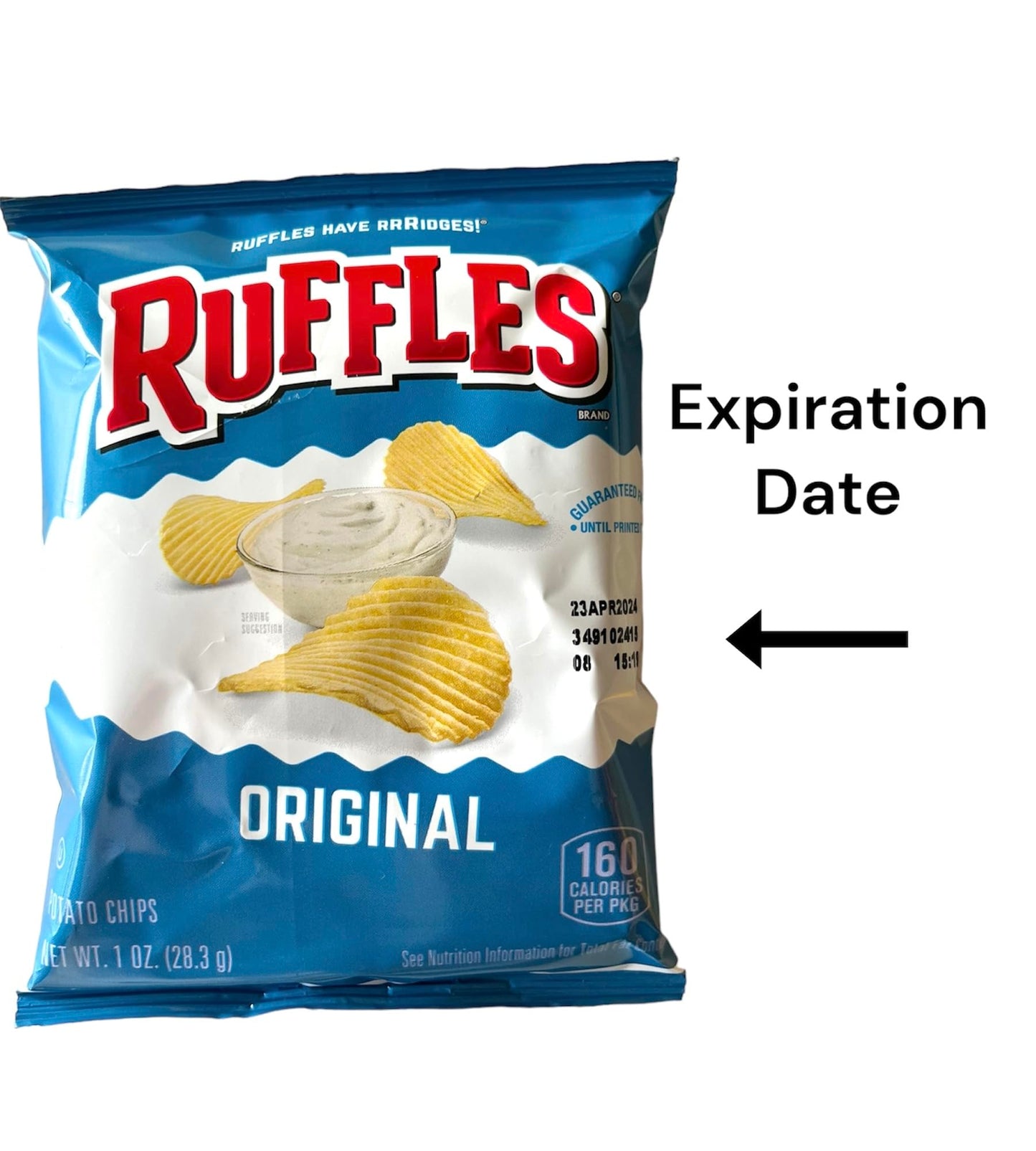 Ruffles Original Potato Chips, 1oz, 10 Count