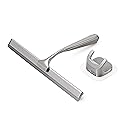 xinTTree Shower Squeegee Squeegee for Shower Glass Door Bathroom Windows Kitchen Mirror and car Glass Most Practical 10 inch Durable Handle Silver