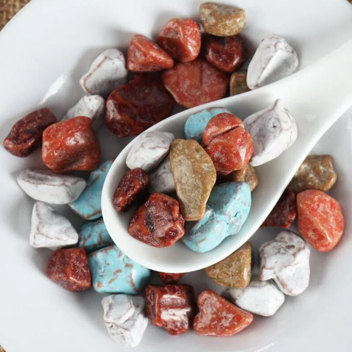 Crispy Stone-Shaped Chocolate Flavor Candy - Edible Cocoa Rocks(5 bags)