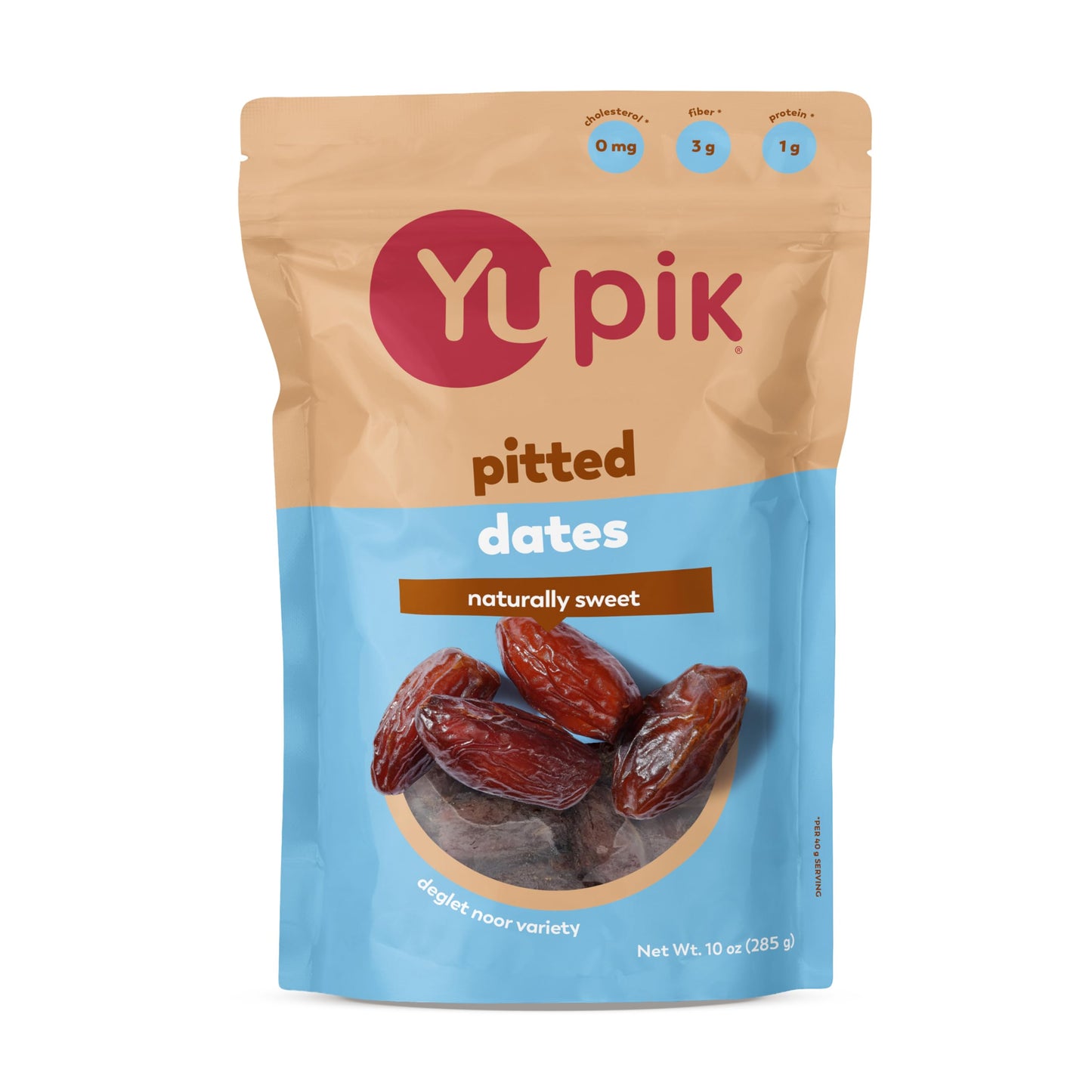 Yupik Pitted Deglet Nour Dates, 10 Oz, Kosher, Gluten-Free, Naturally Sweet Dried Fruits, No Pits, No Sugar Added, No Sulphites, Healthy Snacks