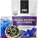 KEWIE Signature Butterfly Pea Flower Tea - 2oz Premium-Grade Blue Butterfly Pea Flower Organic Loose Leaf Tea - Caffeine-Free, USDA Organic - Natural