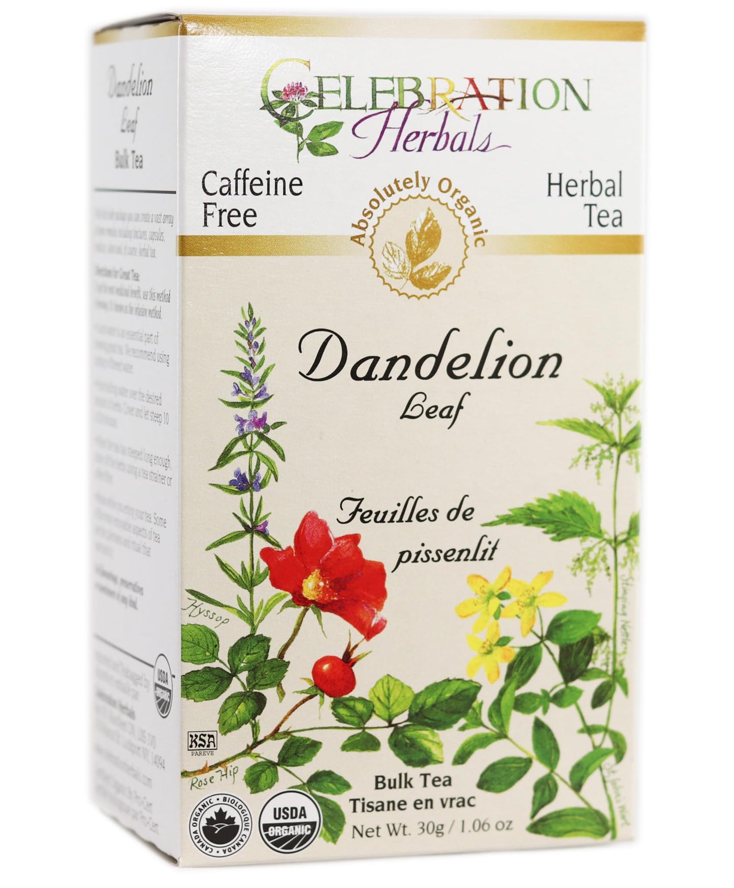 Celebration Herbals Dandelion Leaf Tea Organic Loose Pack