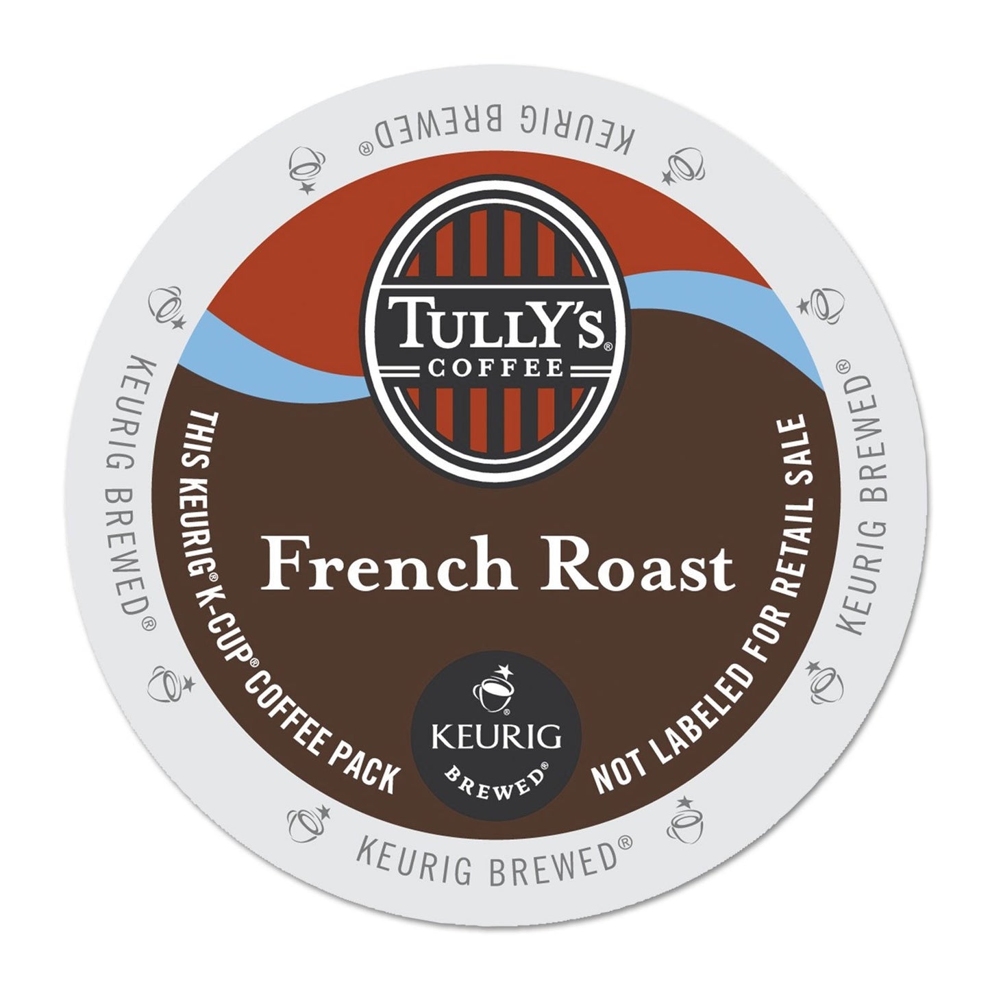 Tully's Coffee French Roast, Single-Serve Keurig K-Cup Pods, Dark Roast Coffee, 24 Count