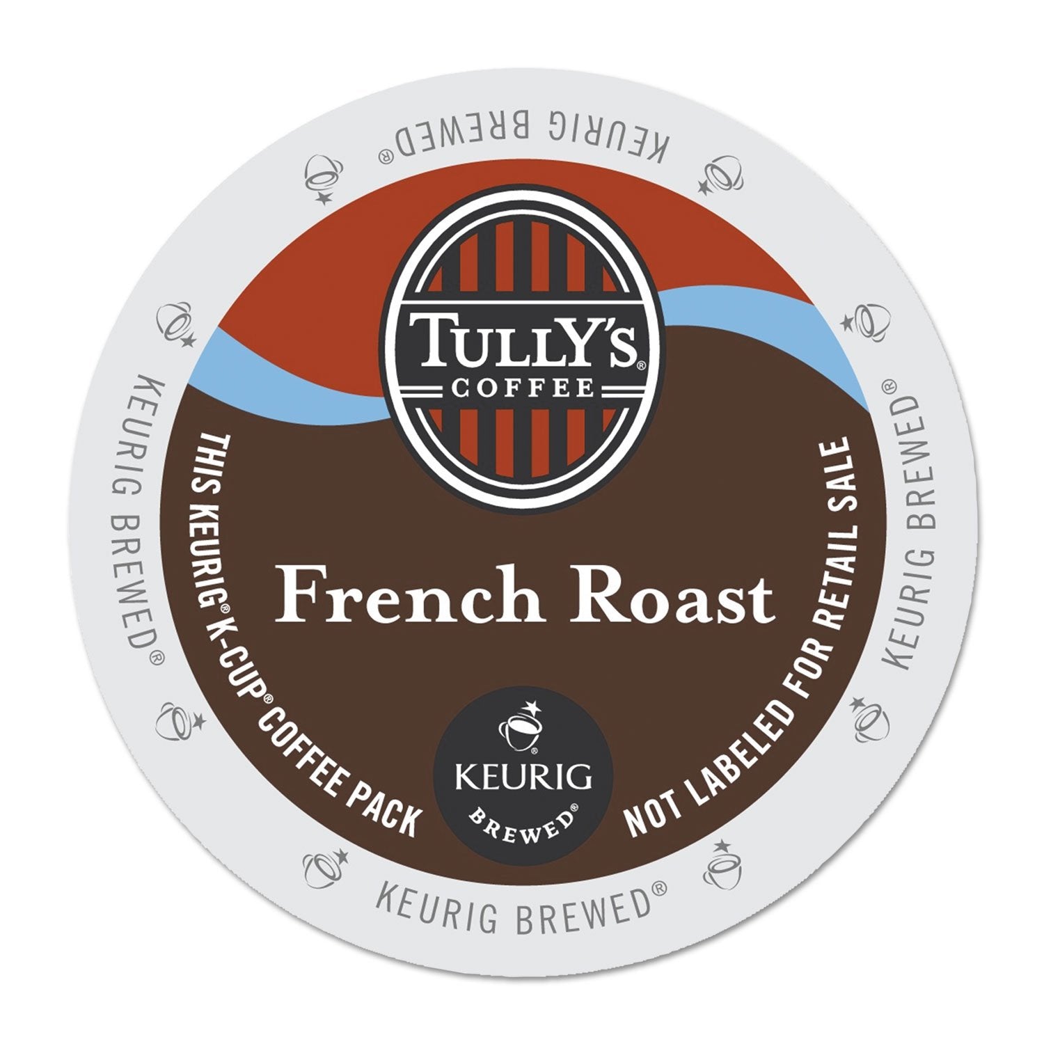 Tully's Coffee French Roast, Single-Serve Keurig K-Cup Pods, Dark Roast Coffee, 24 Count