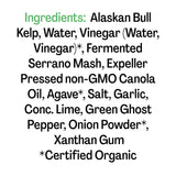 Barnacle Foods Serrano Bullwhip Kelp Hot Sauce | Kelp & Serrano Peppers | Made in Alaska | Delicious Savory Umami Flavor & Heat | Packed with Vitamins
